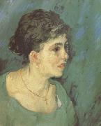 Vincent Van Gogh Portrait of a woman in Blue (nn04) oil painting artist